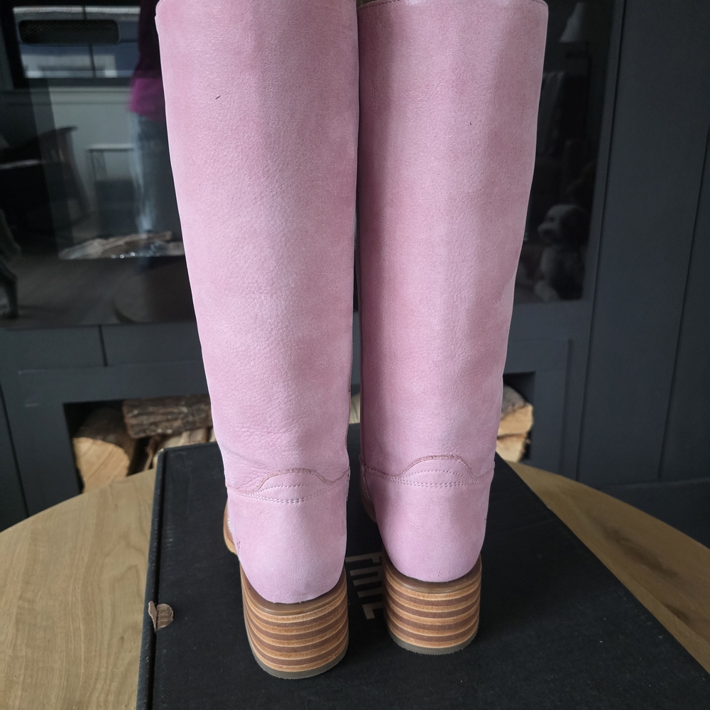 Frye Women's Pink Campus 14L Boots - Picture 4 of 6
